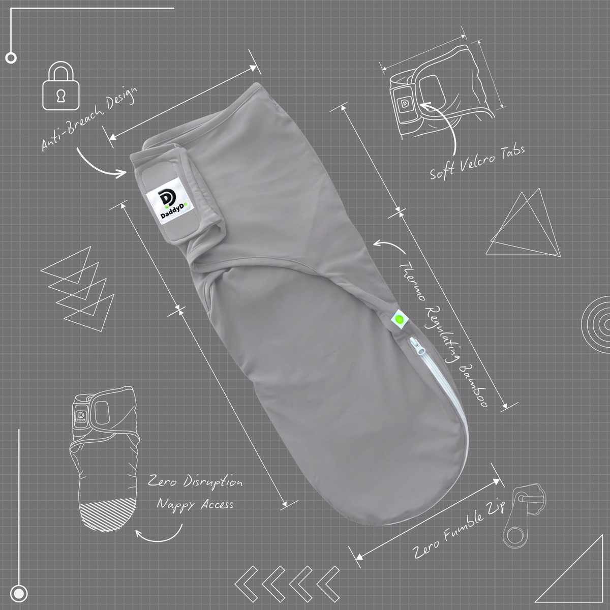 DaddyDo Tactical Sleep System (TSS) Swaddle