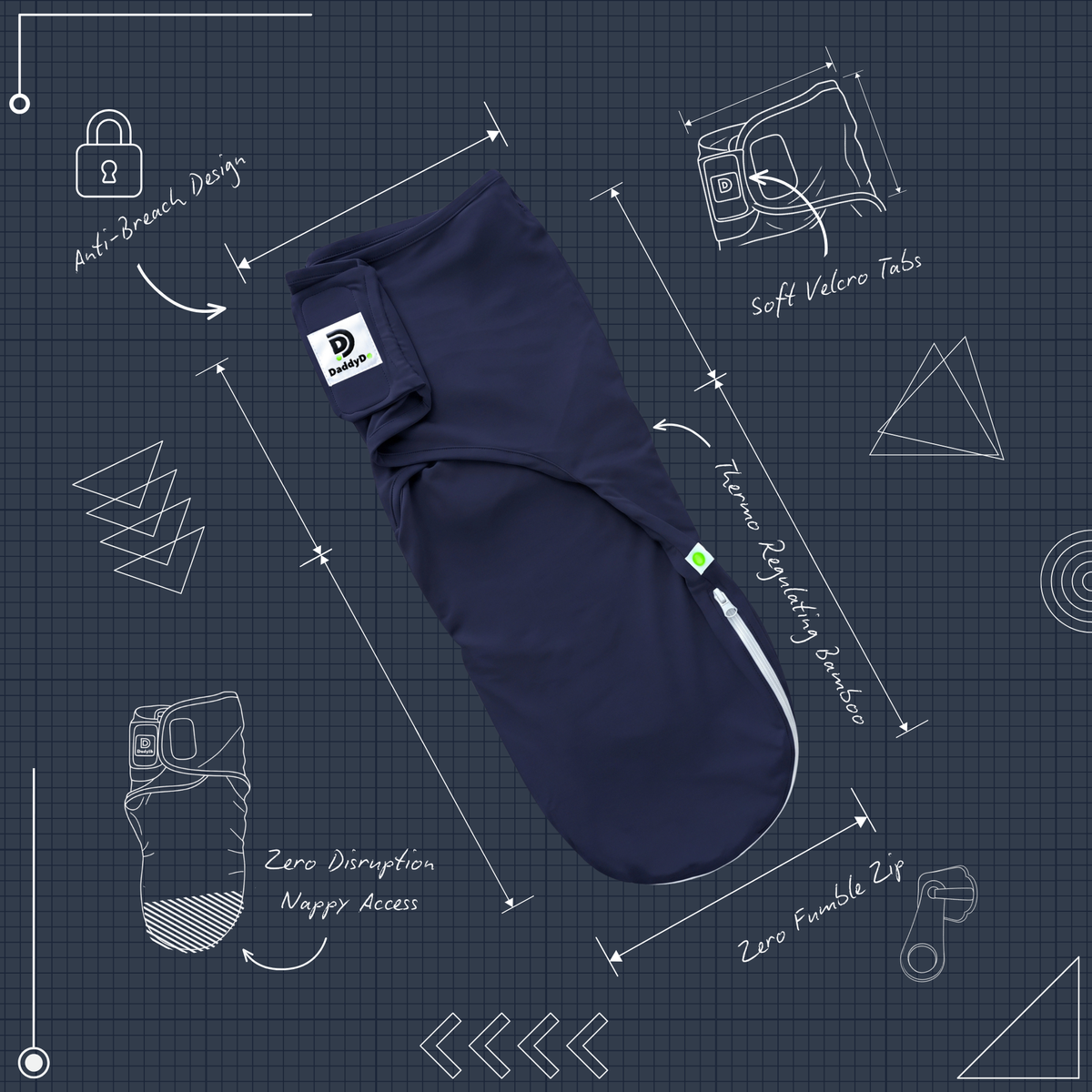 DaddyDo Tactical Sleep System (TSS) Swaddle